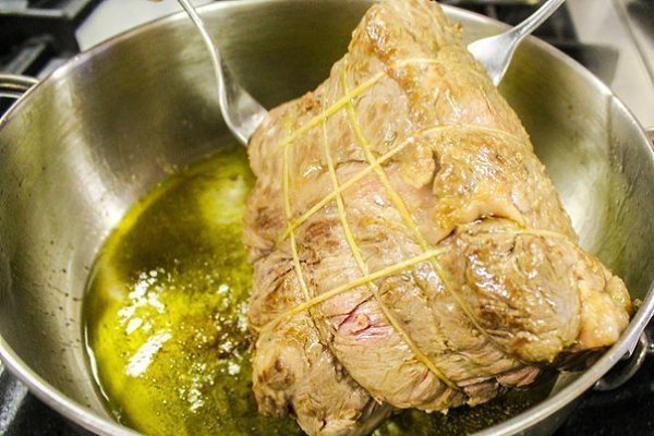 Его Величество Ростбиф.Кусок, весом 910 гр, выбираем с жировыми вкраплениями. Немного жираоставляем ... - 5