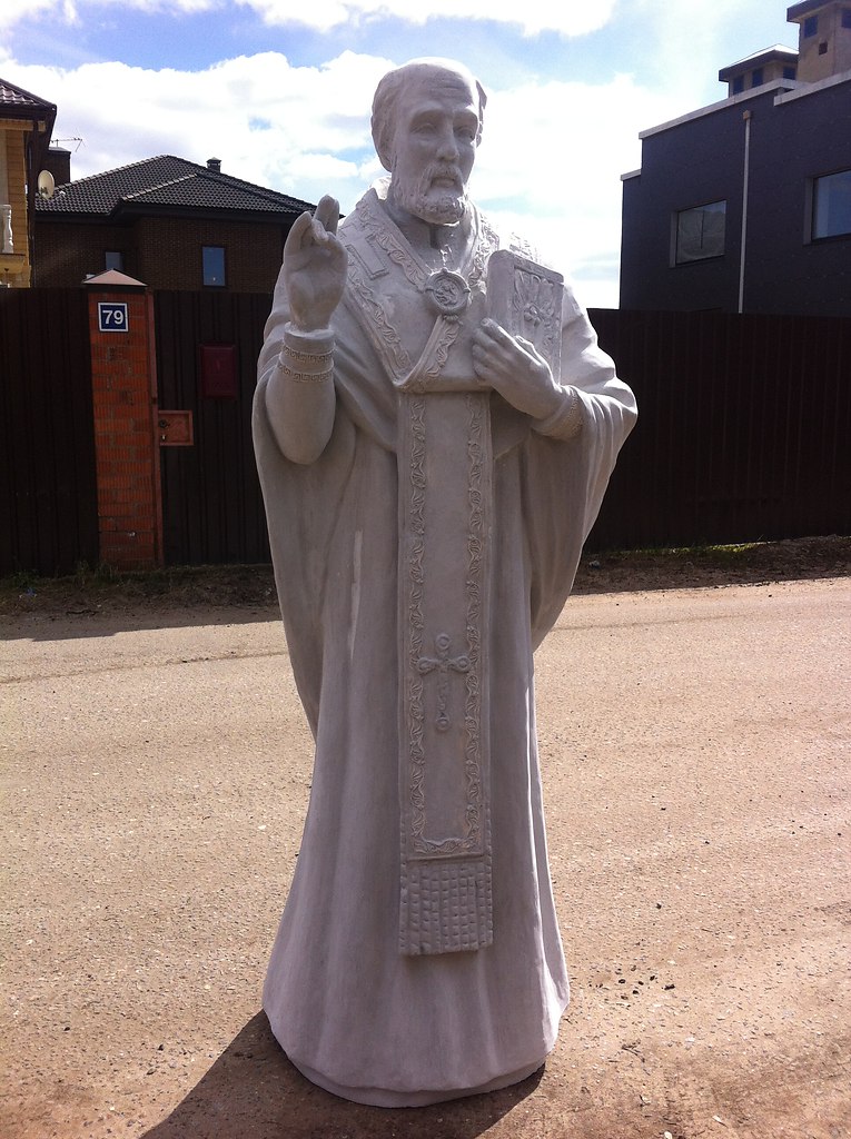 Гипсовая модель для отливки статуи Николая Чудотворца из бронзы | Арт ...