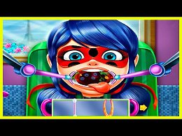 Miraculous Ladybug Throat Doctor. Doctor games for girls.