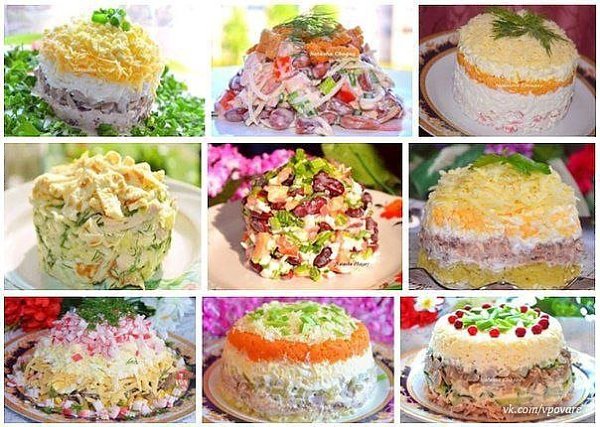 9 РЕЦЕПТОВ САМЫХ ВКУСНЫХ САЛАТОВ ОТ НАТАЛЬИ ЧАГАЙ.( Все салаты готовятся очень легко и быстро! )И ...