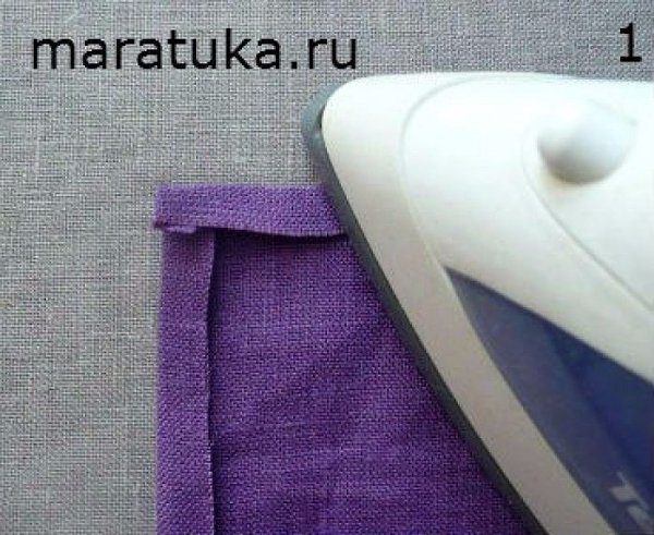 Обработка прямого угла срезов ткани - 2