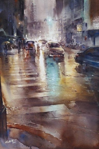 Потрясающие картины написанные акварелью от художника Lin Ching-Che / - 5