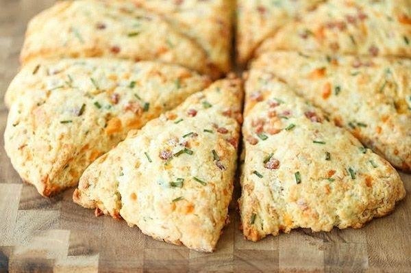 Сконы с колбасой и сыром.ИНГРЕДИЕНТЫмука, 1,5 стак.молоко, 100 млсливочное масло, 4 ст. ...