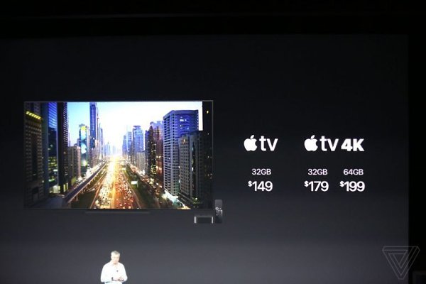 Анонсирована телевизионная приставка Apple TV 4K.Как видно из названия, новинка получила поддержку ... - 4