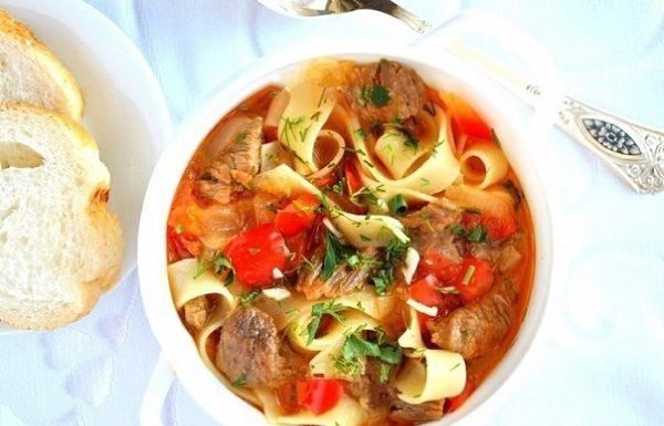 Вкуснейший лагман.Лагман — популярное среднеазиатское национальное блюдо, а если точнее, то просто ... - 7