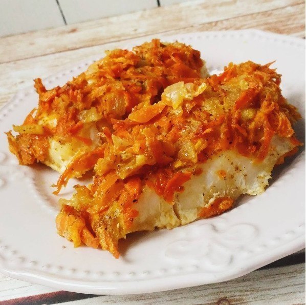 Треска под шубой, ну очень вкусно! .на 100грамм - 45.72 ккалБ/Ж/У - ...