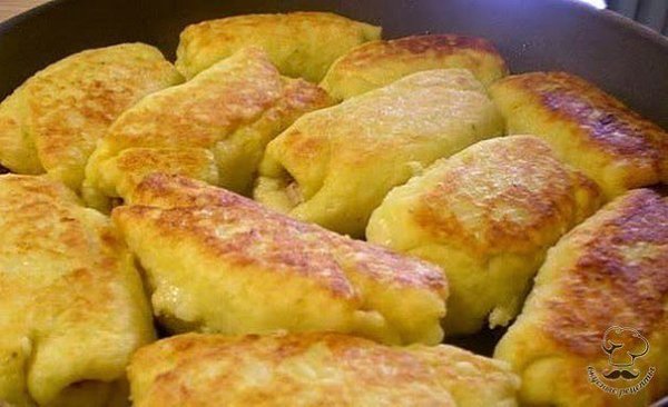 КАРТОФЕЛЬНЫЕ РУЛЕТИКИ С МЯСОМ.Ингредиенты:-Картофель – 500-600г-Яйцо сырое – 1шт-Мука пшеничная – ... - 5