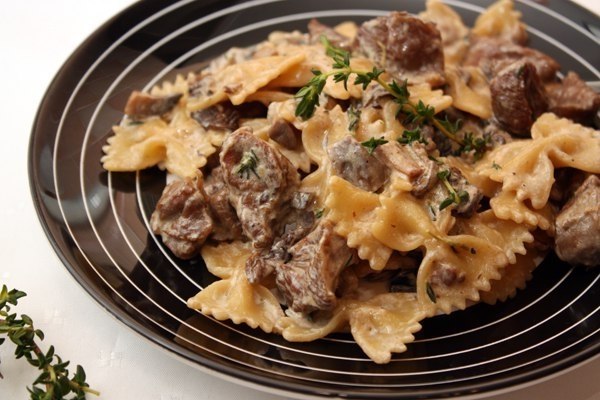 Паста с индейкой и грибами .Белые грибы сушеные 30.0 граммФарфалле 300.0 граммСоль 1.5 ч.л.Оливковое ... - 10