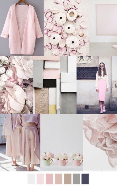 Модный словарь.Мудборд (англ. Moodboard – «доска настроения») – визуальное представление ...