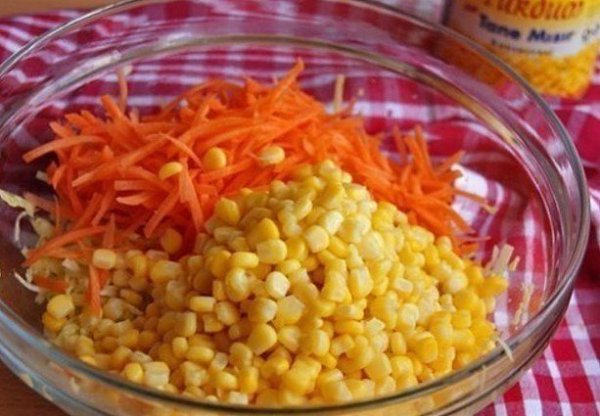 Салат с капустой, кукурузой и без майонеза! Этот салатик легкий, свежий, без майонеза. Идеально ... - 3