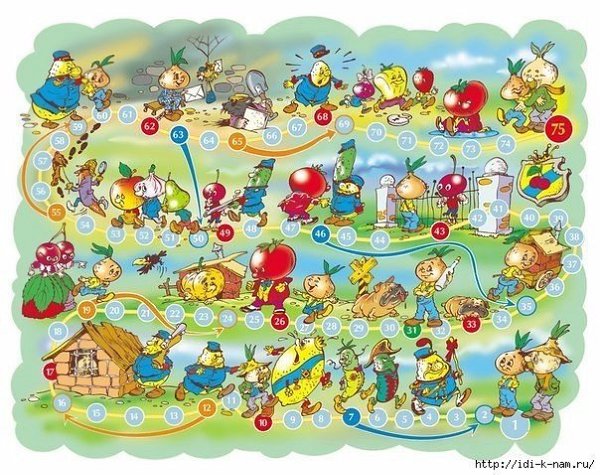 Игры - ходилки. Распечатайте и играйте всей семьей - 4