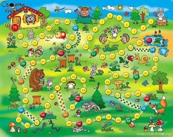 Игры - ходилки. Распечатайте и играйте всей семьей