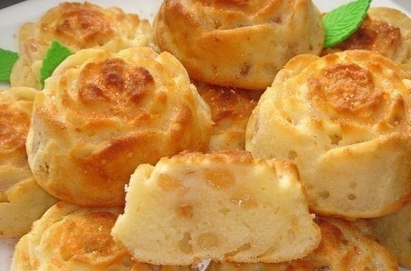 Творожные маффины с бананом.Творог-200г.Яйцо-1 шт.Банан-1шт.Клетчатка -2ч.л.Фруктоза в порошке-2 ...