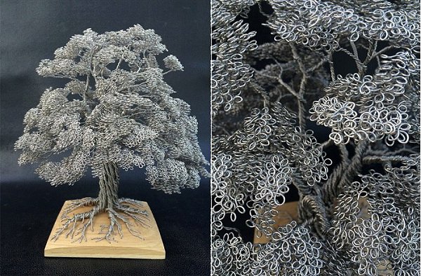 Скульптура из проволоки Клайва Мэдисона. Искусство выращивания миниатюрных деревьев бонсай уже давно ...