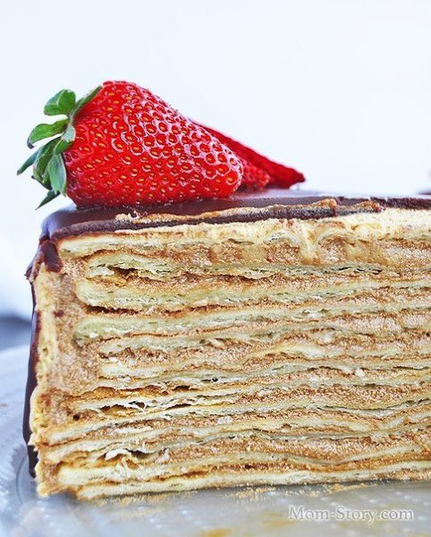 Торт Микадо. Торт с тоненькими сметанными коржами и невероятно вкусным кремом с вареной сгущенкой и ... - 2