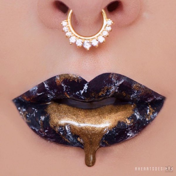 Новый бьюти-тренд покоряет Instagram: "мраморные" губы - 3