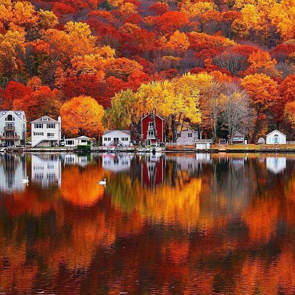 Fall in Seymour, Connecticut, USA