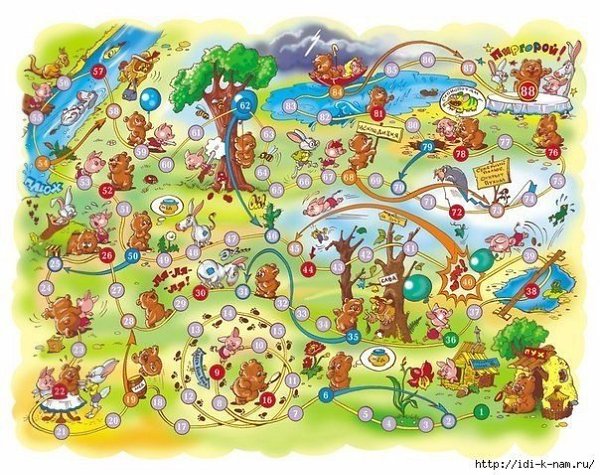 Игры - ходилки. Распечатайте и играйте всей семьей - 8