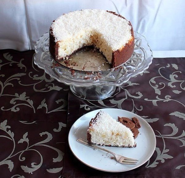 Трюфельный торт с муссом из белого шоколада.Шикарный десерт! Сохрани рецепт)Ингредиенты:Горький ... - 5