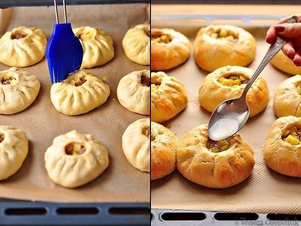 Вак балиш (маленькие пироги с мясом и картошкой). Я сегодня со своими любимыми пирогами!))) Они у ... - 4