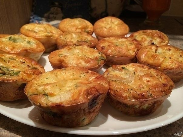 Куриные маффины с сыром .Ингредиенты: -Куриные грудки — 2 Штуки -Сыр тертый — 1 Стакан -Мука — 1/2 ...