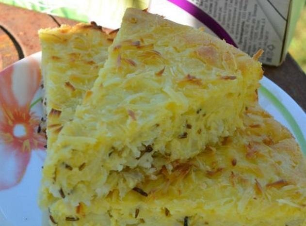 Запеканка из капусты с рисом.Очень вкусная запеканка капусты и ароматного риса. Получается нежнейший ...