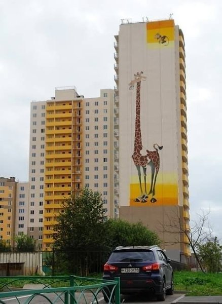 Прогулка по самым впечатляющим брандмауэрам Петербурга. Наш город славится своими необычными дворами ... - 6