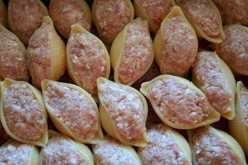 РАКУШКИ ФАРШИРОВАННЫЕ.ИНГРЕДИЕНТЫ: Макаронные изделия