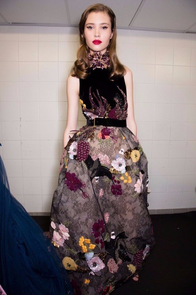 Backstage Elie Saab outure FW 2016-17.#@woman.blog