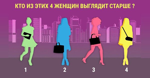 Какая дама на ваш взгляд старше? Жмите на фото и пищите ответ в комментариях РЕЗУЛЬТАТЫ ТЕСТА: 1. Вы ...