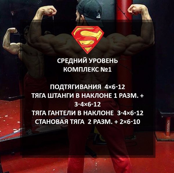 Лучшие тренировочные комплексы на спину для ребят со средним уровнем подготовки.Забирай себе и строй ...