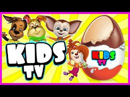 Kids Tv! Surprise eggs - The Pooches. New cartoon Kinder surprise!