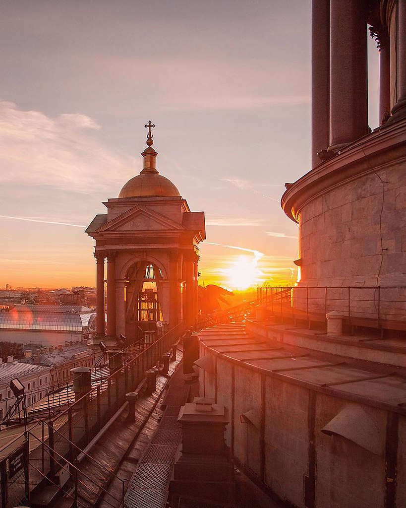 Рассвет в питере фото