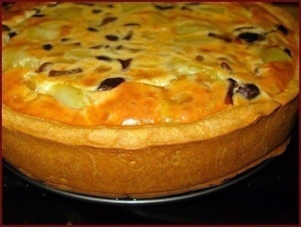 ПИРОГ С КАРТОШКОЙ И ГРИБАМИ.Ингредиенты для теста:- 300 гр. муки, - 150 гр. маргарина, - 2 яйца, - ...