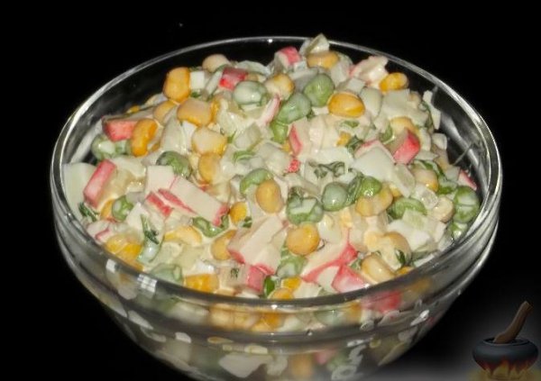 Подборка вкуснейших салатов с крабовыми палочками !!! Продолжение праздничной и новогодней тематики ... - 5