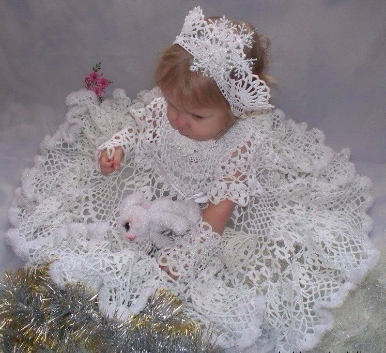 Связала костюм снежинки. Как вам?