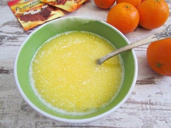 Мандариновый пирог.Ингредиенты:Для теста: 250 г пшеничной муки; 250 г сливочного масла; 4 яйца; ... - 3