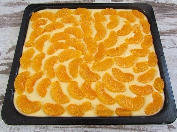 Мандариновый пирог.Ингредиенты:Для теста: 250 г пшеничной муки; 250 г сливочного масла; 4 яйца; ... - 5