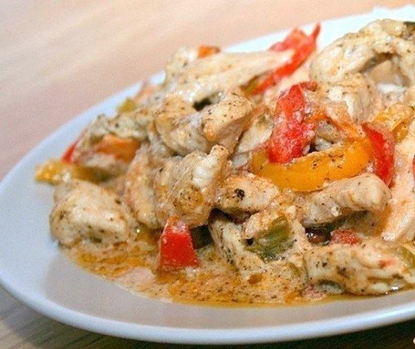 Быстрый ПП-ужин: тушеная курица с овощами .на 100грамм - 86.9 ккалБ/Ж/У - ...