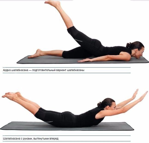 АРДХА ШАЛАБХАСАНА 1 (ardha-salabha-asana), первая разновидность. Информация: Слово «ardha» означает ...
