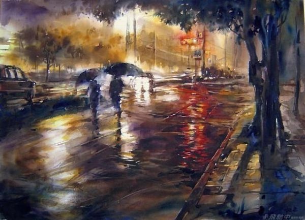 Потрясающие картины написанные акварелью от художника Lin Ching-Che / - 4
