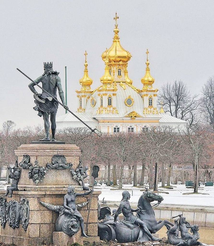 санкт петербург петергоф зимой