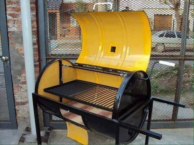 Мангал из бочки