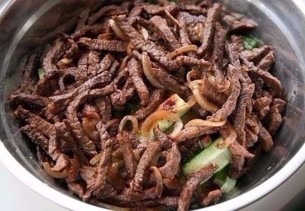 ОГУРЧИКИ С МЯСОМ ПО-КИТАЙСКИ.Вкуснейшая закусочка, радует правильно сочетание ... - 7