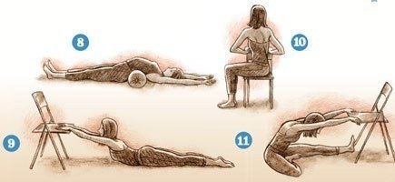 Комплекс йоги для коррекции сколиоза.Благодаря удлинению спины позвоночник и ребра выравниваются, ... - 4