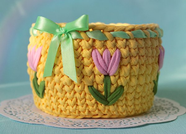 #вяжем@fan_handmade.#декор@fan_handmadeВот так выглядит ВЕСНА...)))