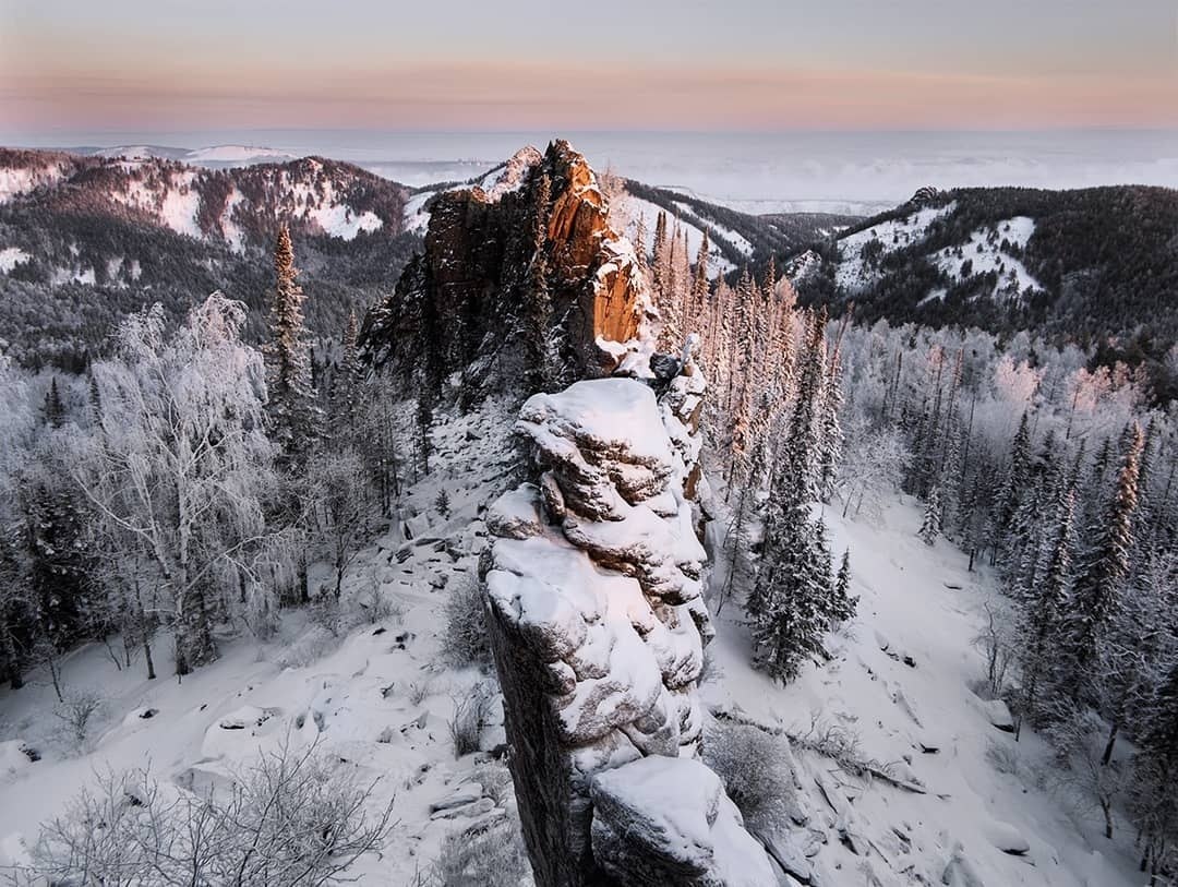 Красноярские столбы зима