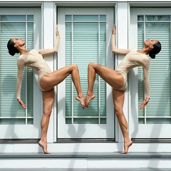 Прекрасные сестры chintwins с не менее прекрасной йогой.#настроение@ican - 2