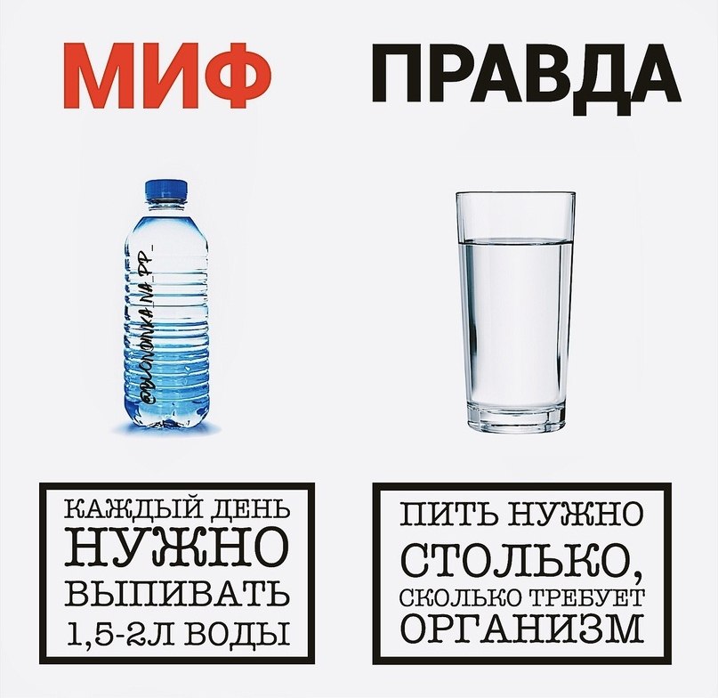 Почему не нужно пить. Мифы и реальность о ЗОЖ. Правда и мифы о воде.