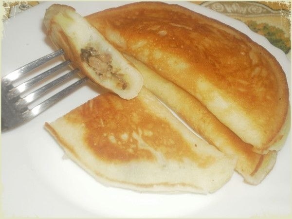 Блинчатые пирожки с мясом